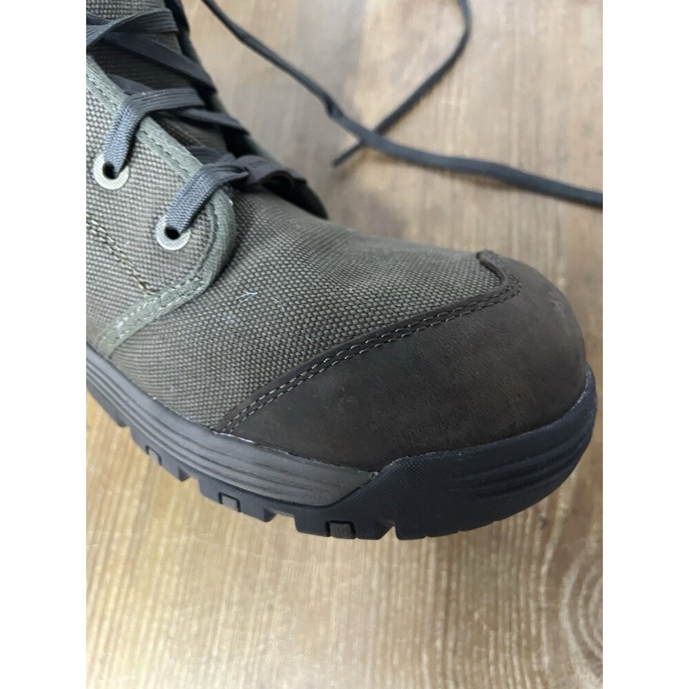 Men's Keen ASTM F 2413-18 Brown Military Green Work Steel Toe Utility Boots 14 - Picture 12 of 16